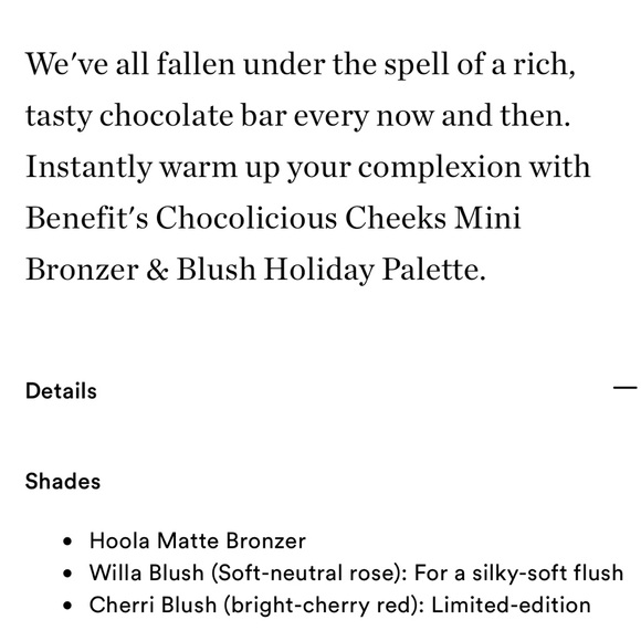 Chocolicious Cheeks Mini Bronzer & Blush Holiday Palette - Picture 8 of 8